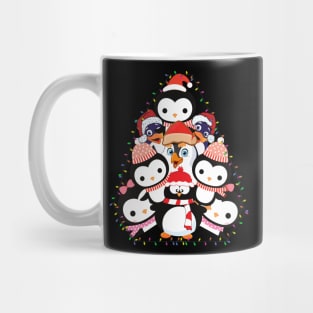 Penguins Christmas Tree T-shirt Mug